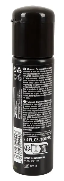 EROS Bodyglide Classic Silicone Lubricant 100ml - Long-Lasting Formula