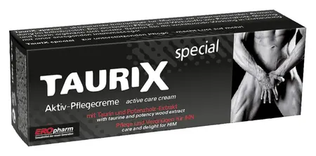 TauriX Extra Strong интимен крем за мъже с женшен, 40 мл