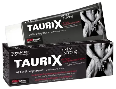 TauriX Extra Strong интимен крем за мъже с женшен, 40 мл