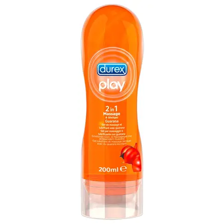 Durex Play 2in1 Massage Gel Guarana 200ml - Water-Based, Vegan