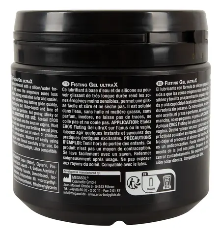EROS UltraX Gel 500ml - Long-Lasting Silicone-Water Intimate Formula