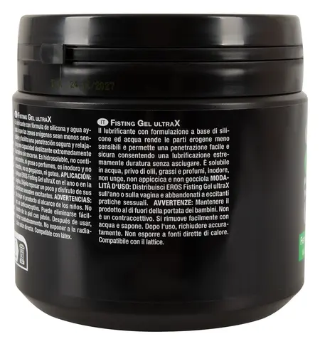 EROS UltraX Gel 500ml - Long-Lasting Silicone-Water Intimate Formula