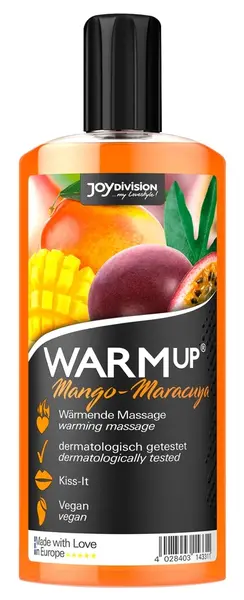 WARMup Massage Liquid Mango & Maracuya 150ml - Water-Soluble Formula