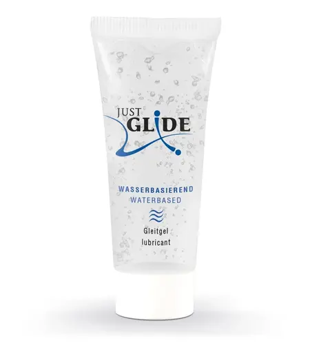 Just Glide Water-Based Lubricant 20ml - Vegan, Universal Formula