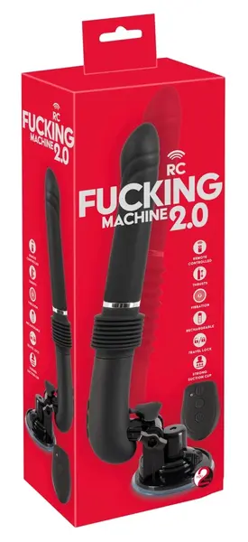 You2Toys RC Thrusting Machine 2.0 with Remote Control, Adjustable Angle, Black