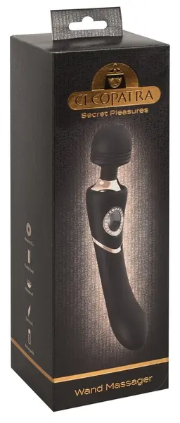 Cleopatra Wand Massager Luxury Edition with 10 Vibration Modes, 24 cm