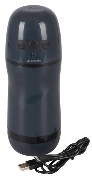Rebel Intimate Device 2-in-1 Suction & Vibration, 21.8 cm, Black