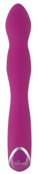 Sweet Smile Dual-Head Vibrator 7 Modes Silicone 23.5cm Pink