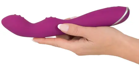 Sweet Smile Dual-Head Vibrator 7 Modes Silicone 23.5cm Pink