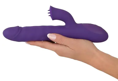 Sweet Smile Thrust Rotating Intimate Rabbit Device Silicone 24.7cm Pink