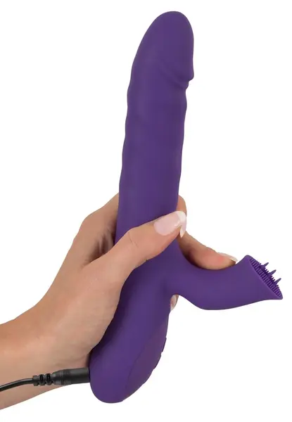 Sweet Smile Thrust Rotating Intimate Rabbit Device Silicone 24.7cm Pink