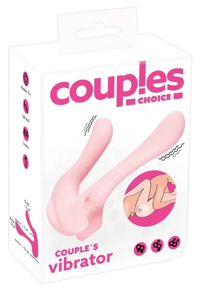 Couples Choice Intimate Vibrator 2 Motors Silicone 13.1cm Purple