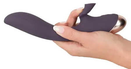 Javida Sucking Vibrator 12-Mode Dual-Action, Silicone, Waterproof 21.6cm