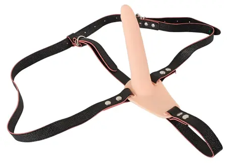 You2Toys Vibrating Strap-On System, Adjustable Harness, 15.7 cm, Black