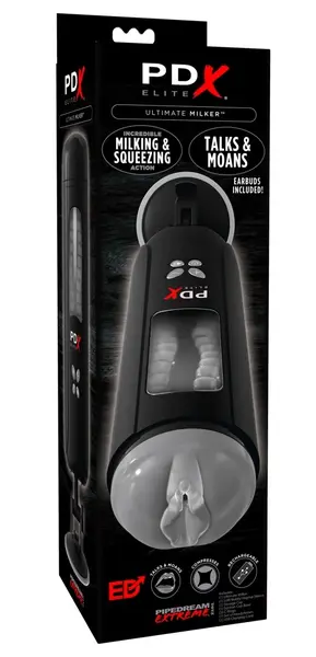 Elite Ultimate Milker автоматичен мастурбатор, черен, 27 см