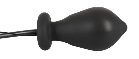You2Toys Inflatable Vibrating Plug 7 Modes Black 12.2cm Silicone