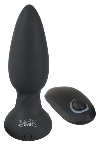 Black Velvets RC Rotating Silicone Anal Plug 14 cm with Remote Control