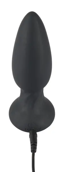 Black Velvets RC Rotating Silicone Anal Plug 14 cm with Remote Control