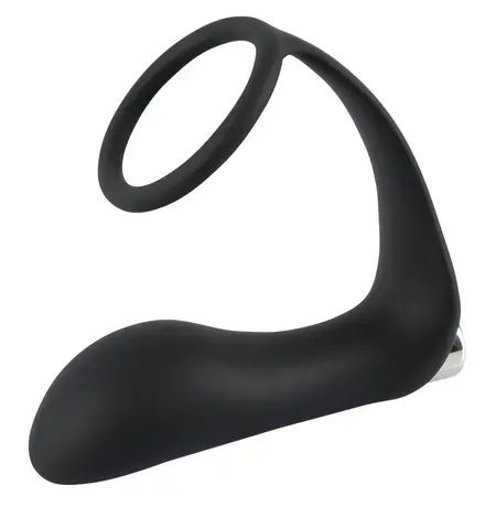 Bad Kitty Vibrating Intimate System with Ring & Plug, Rechargeable, Black
