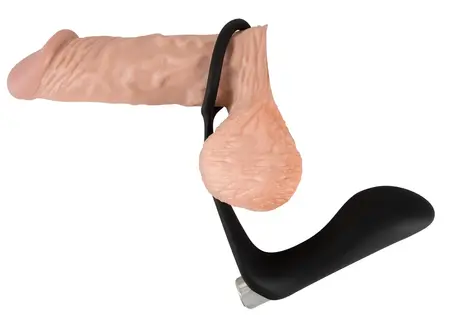 Bad Kitty Vibrating Intimate System with Ring & Plug, Rechargeable, Black