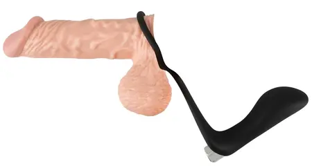 Bad Kitty Vibrating Intimate System with Ring & Plug, Rechargeable, Black
