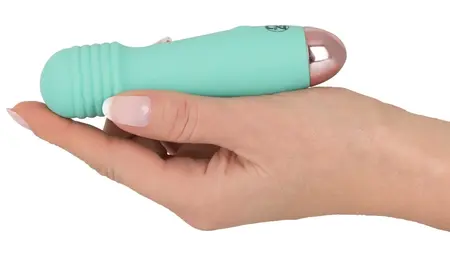 Cuties Mini Vibrator Green - Compact Waterproof Intimate Device 12.5 cm