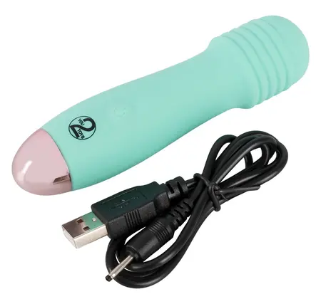 Cuties Mini Vibrator Green - Compact Waterproof Intimate Device 12.5 cm