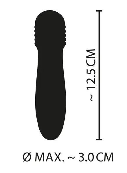 Cuties Mini Vibrator Green - Compact Waterproof Intimate Device 12.5 cm