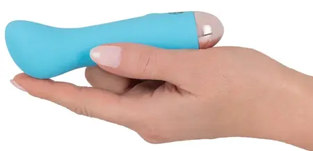 Cuties Mini Vibrating Device Blue 7-Mode USB Rechargeable Waterproof 12.9cm