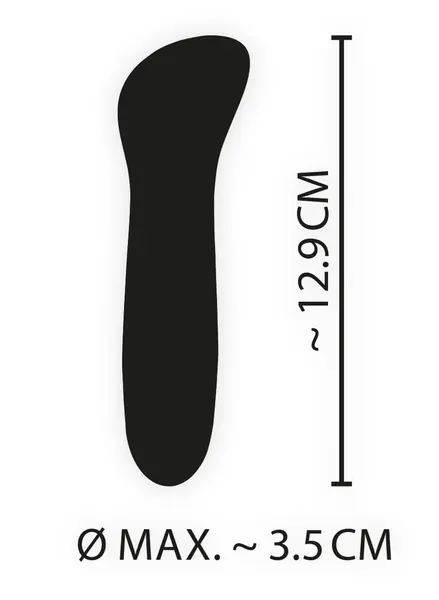 Cuties Mini Vibrating Device Blue 7-Mode USB Rechargeable Waterproof 12.9cm