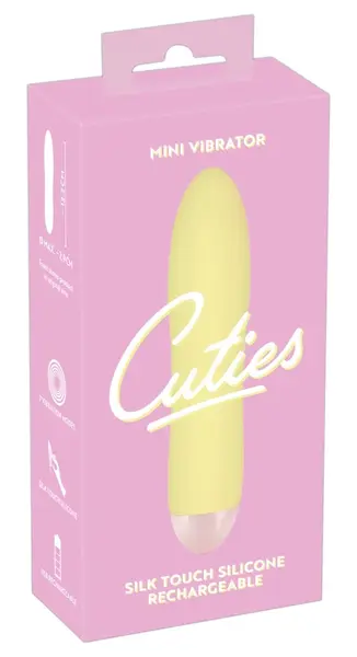 Cuties Mini Intimate Massager Yellow 7-Mode Waterproof 13.2 cm