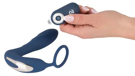 You2Toys Vibrating Silicone Prostate System with Remote, Black, 14.5 cm