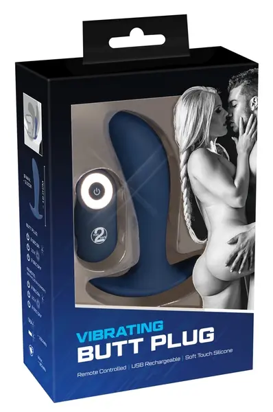 You2Toys Power Plug Vibrating Anal Device with Remote 12cm Black