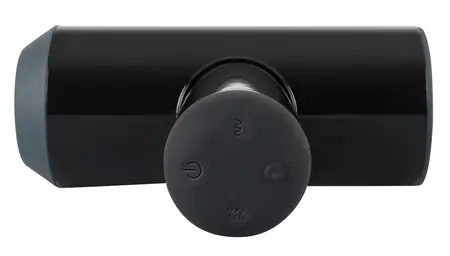 Rebel Dual-Function Black Intimate Device, 7 Modes, Waterproof, 21.3 cm