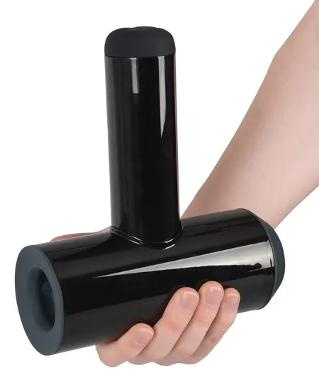 Rebel Dual-Function Black Intimate Device, 7 Modes, Waterproof, 21.3 cm