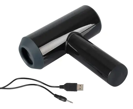 Rebel Dual-Function Black Intimate Device, 7 Modes, Waterproof, 21.3 cm
