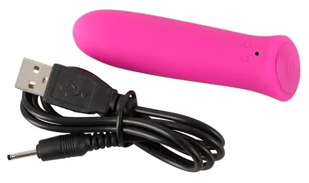 Sweet Smile Power Mini Vibrator 8.5cm Silicone Rechargeable Pink