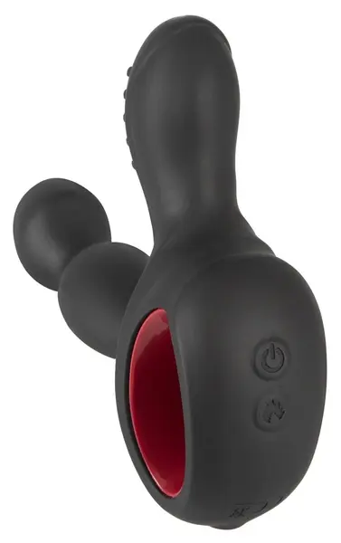 You2Toys Silicone Rotating Prostate Device with Warming & Remote, Black
