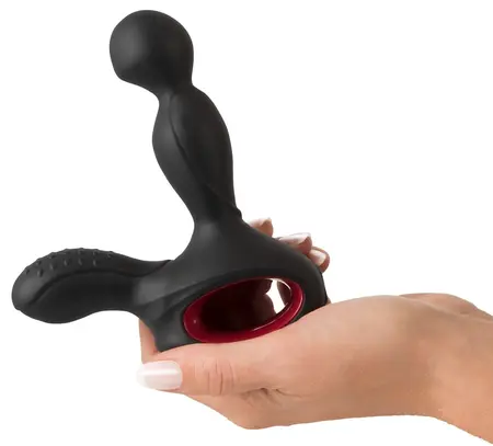 You2Toys Silicone Rotating Prostate Device with Warming & Remote, Black