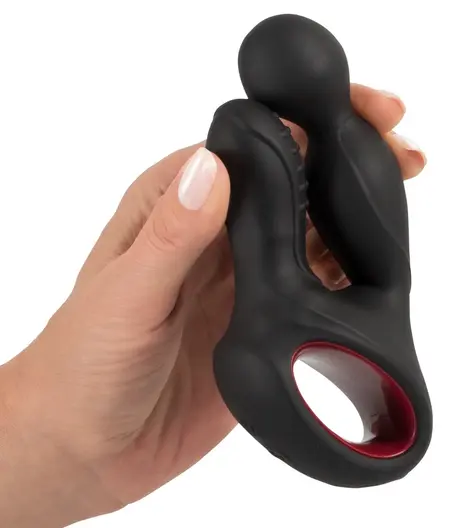 You2Toys Silicone Rotating Prostate Device with Warming & Remote, Black