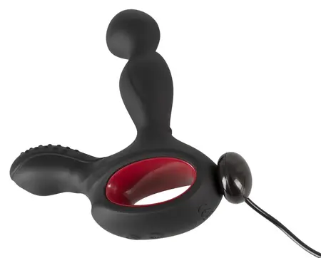 You2Toys Silicone Rotating Prostate Device with Warming & Remote, Black