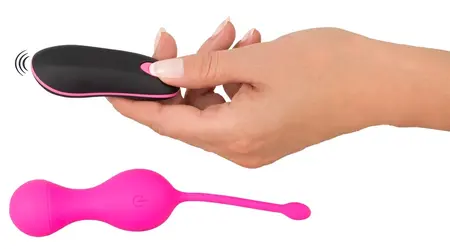 Sweet Smile RC Double Ball System Silicone Rechargeable Pink 16.4cm