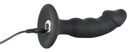 Black Velvets Rechargeable Flexible Intimate Plug 14cm - 7 Modes, Black