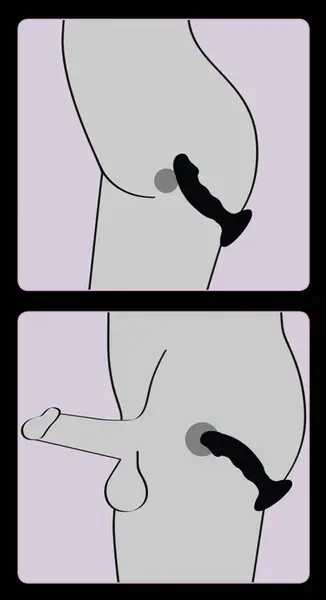 Black Velvets Rechargeable Flexible Intimate Plug 14cm - 7 Modes, Black