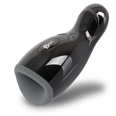 Rebel Intimate Machine 3-in-1 Black - Vibration, Warming & Motion, 20 cm