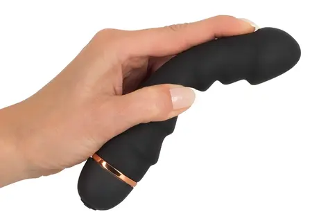 You2Toys Bendy Ripple Flexible Black Vibrator, 20 Modes, 16.5 cm