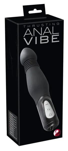 You2Toys Black Thrusting Anal Machine, 23.5 cm, 7 Modes, Silicone