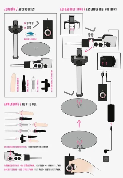 You2Toys Big Bang Intimate Machine Dual-Attachment Adjustable System