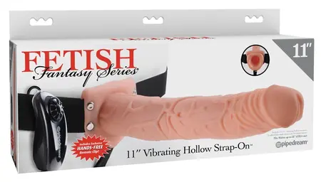 Fetish Fantasy Vibrating Strap-On System 29cm Beige Adjustable Harness