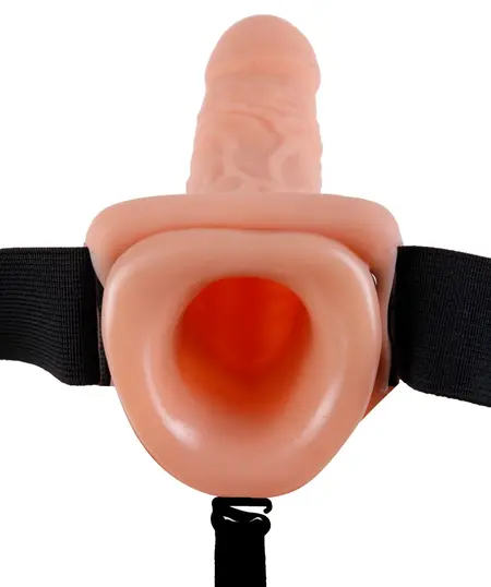 Fetish Fantasy Vibrating Strap-On System 29cm Beige Adjustable Harness